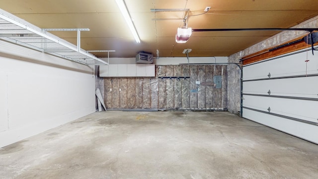 garage featuring electric panel