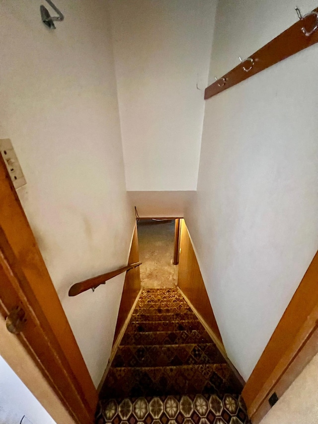 view of stairway