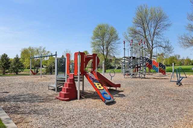 view of communal playground