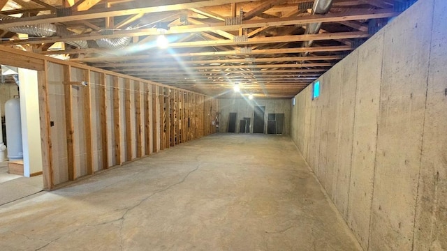 view of below grade area