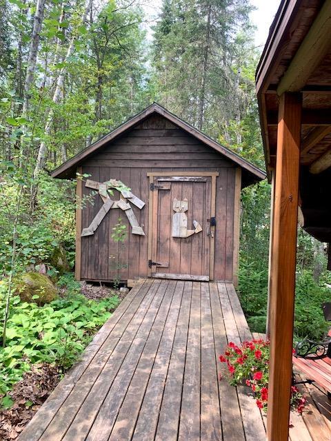 view of shed