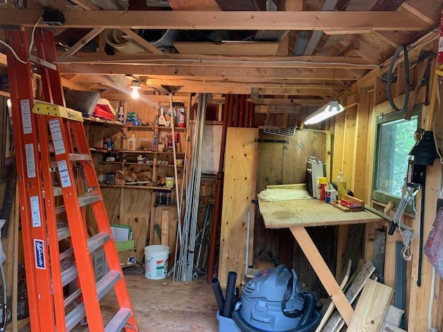 view of storage area