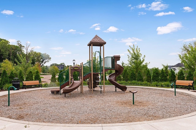 view of communal playground