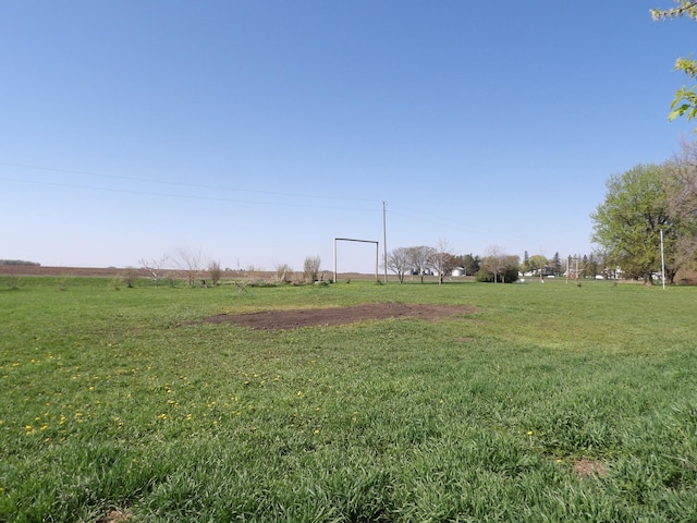 view of yard featuring a rural view