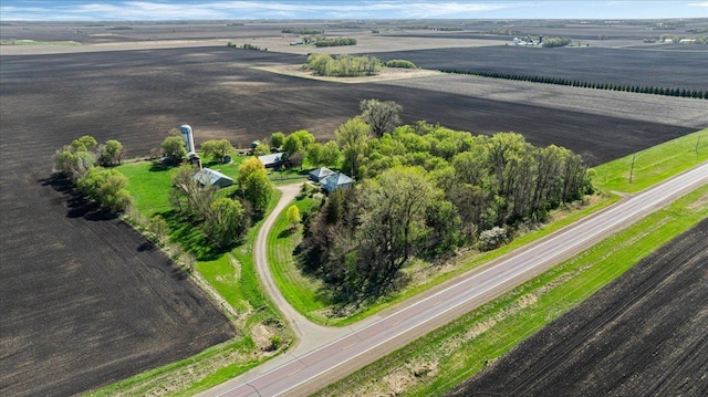 aerial view of sparsely populated area