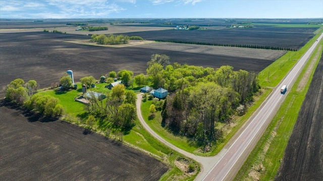 view of property location with rural landscape and farmland