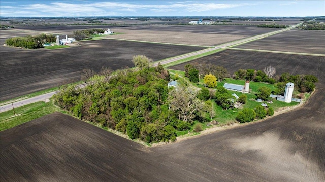 aerial view of sparsely populated area