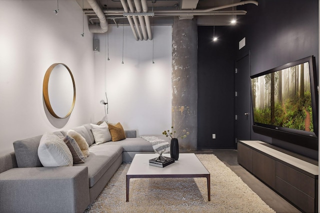 700 2nd St Unit W31, Minneapolis, MN 55401 - living area with concrete flooring