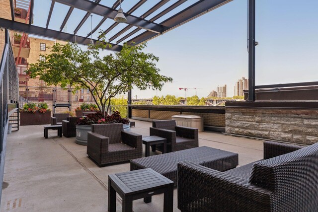 700 2nd St Unit W31, Minneapolis, MN 55401 - view of patio featuring a pergola