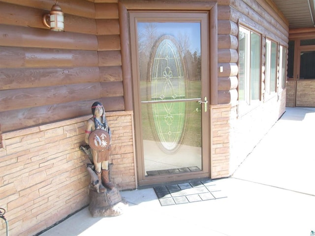 view of exterior entry