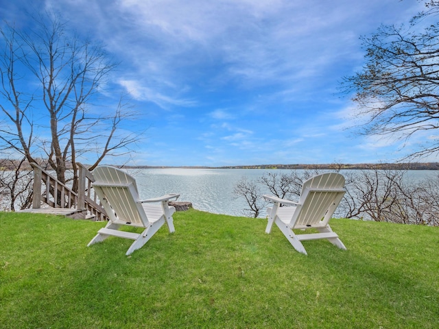 10823 Big Chip Rd NW, Brandon Twp, MN 56315 - view of grassy yard featuring a water view