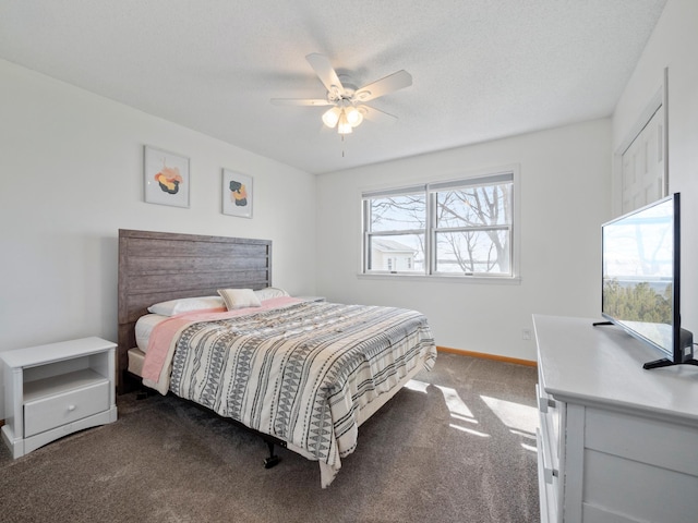 10823 Big Chip Rd NW, Brandon Twp, MN 56315 - carpeted bedroom featuring baseboards and ceiling fan