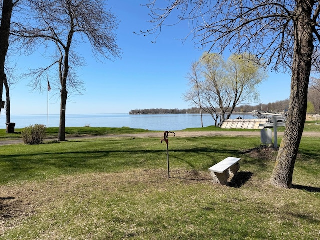 5301 Oak St, Isle, MN 56342 - view of yard with a water view