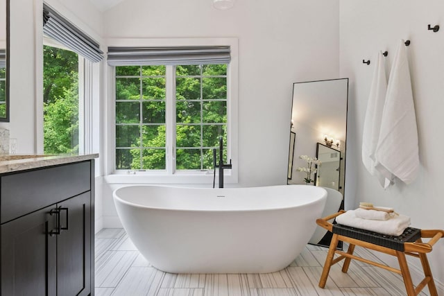 8622 French Curv, Eden Prairie, MN 55347 - bathroom featuring vanity and a freestanding bath