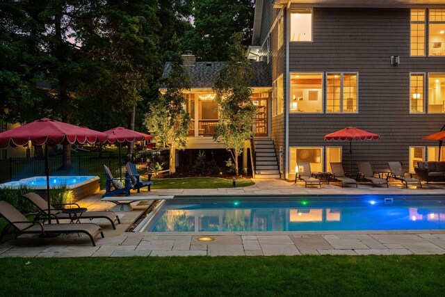 8622 French Curv, Eden Prairie, MN 55347 - view of pool featuring stairway and a patio