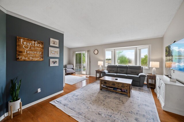14380 Geneva Ave N, Hugo, MN 55038 - living area with wood finished floors and baseboards