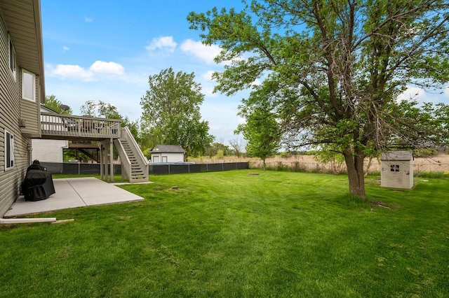 14380 Geneva Ave N, Hugo, MN 55038 - view of yard with a patio, stairway, and a deck