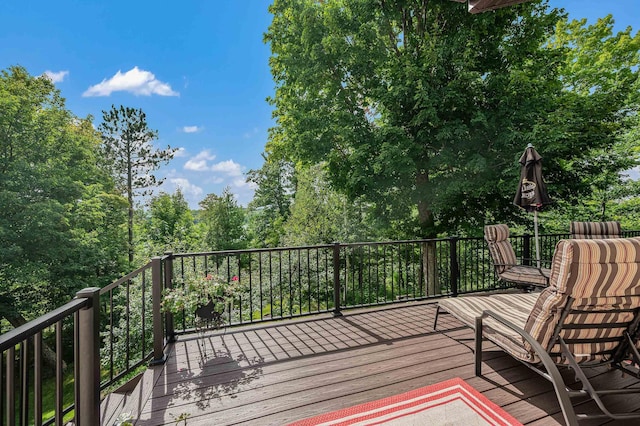 33627 Deer Lake Ln, Grand Rapids, MN 55744 - view of wooden terrace