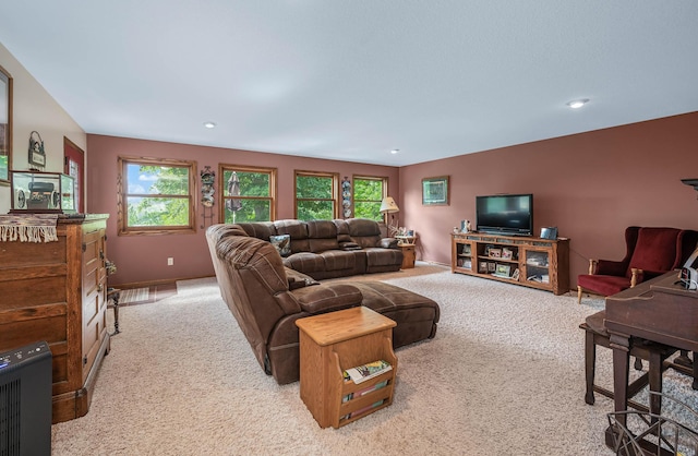 33627 Deer Lake Ln, Grand Rapids, MN 55744 - carpeted living area featuring plenty of natural light and recessed lighting
