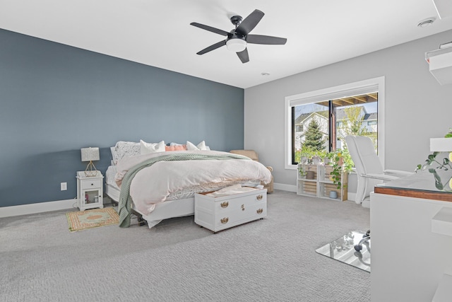 4152 Hummingbird Ct N, Lake Elmo, MN 55042 - bedroom with carpet floors, baseboards, and ceiling fan