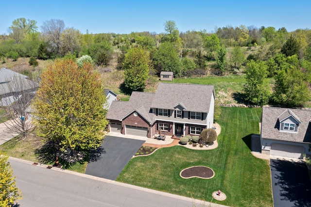 view from above of property