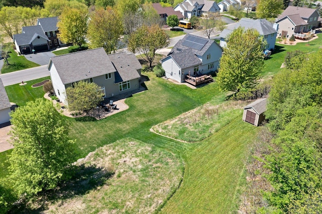 aerial perspective of suburban area