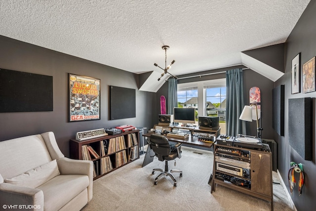 4738 Maas Ct, Minnetrista, MN 55375 - home office with carpet flooring and a textured ceiling