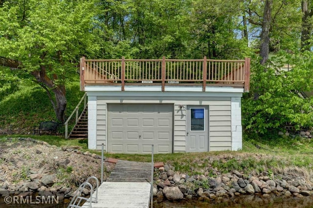802 Flos Ct, Lincoln Twp, WI 54001 - view of garage