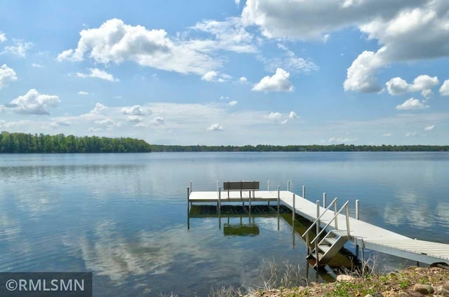 802 Flos Ct, Lincoln Twp, WI 54001 - dock featuring a water view
