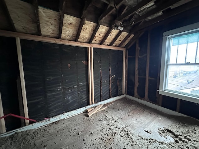 view of storage area