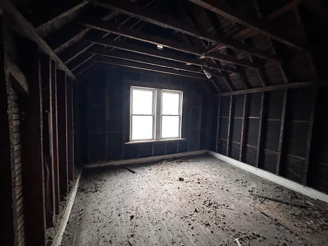 view of attic