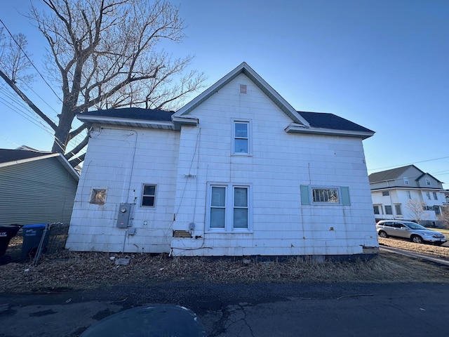 view of back of property