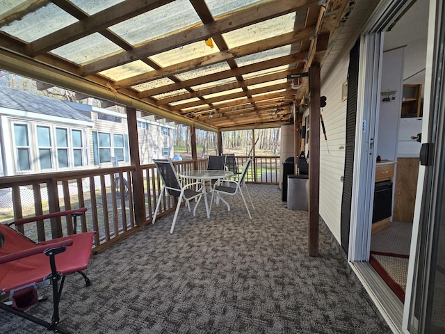 2481 Lake Miltona Dr NE Unit 1, Miltona Twp, MN 56354 - view of sunroom / solarium