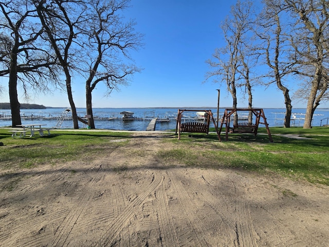 2481 Lake Miltona Dr NE Unit 1, Miltona Twp, MN 56354 - exterior space with a dock