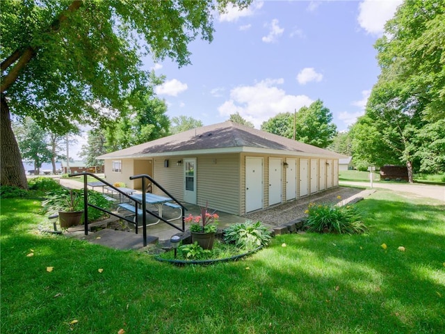 2481 Lake Miltona Dr NE Unit 1, Miltona Twp, MN 56354 - back of property with a lawn