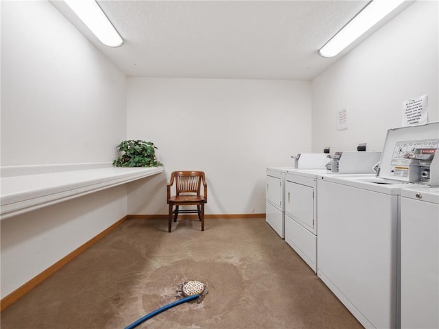2481 Lake Miltona Dr NE Unit 1, Miltona Twp, MN 56354 - common laundry area with baseboards and washer and dryer