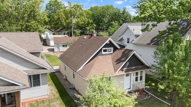 view from above of property