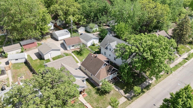 aerial perspective of suburban area