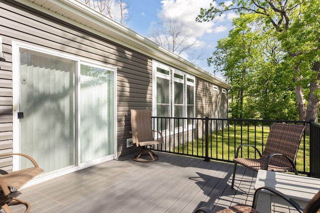 21212 Old Lake George Blvd NW, Oak Grove, MN 55303 - view of wooden deck