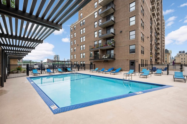 401 1st St Unit 1321, Minneapolis, MN 55401 - community pool with a pergola and a patio
