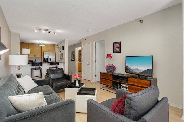 401 1st St Unit 1321, Minneapolis, MN 55401 - living room with light wood-style floors and baseboards