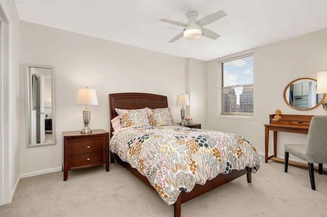 401 1st St Unit 1321, Minneapolis, MN 55401 - bedroom with carpet floors and a ceiling fan