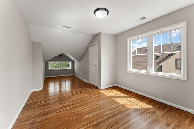 864 Fuller Ave, Saint Paul, MN 55104 - additional living space featuring light wood-type flooring and lofted ceiling