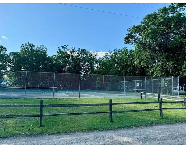 view of tennis court