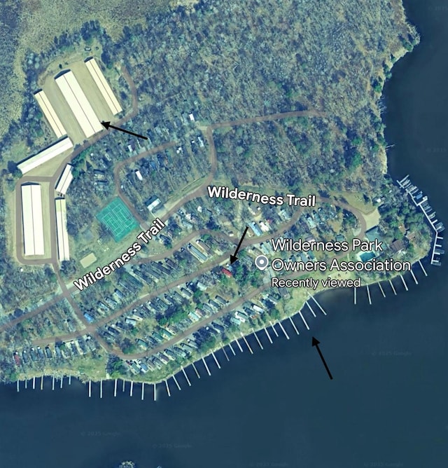 aerial map of property and surrounding area