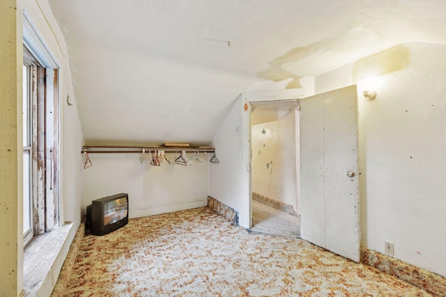 100 2nd St S, Delano, MN 55328 - spacious closet featuring vaulted ceiling and carpet flooring