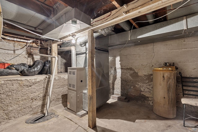 100 2nd St S, Delano, MN 55328 - unfinished below grade area featuring heating unit