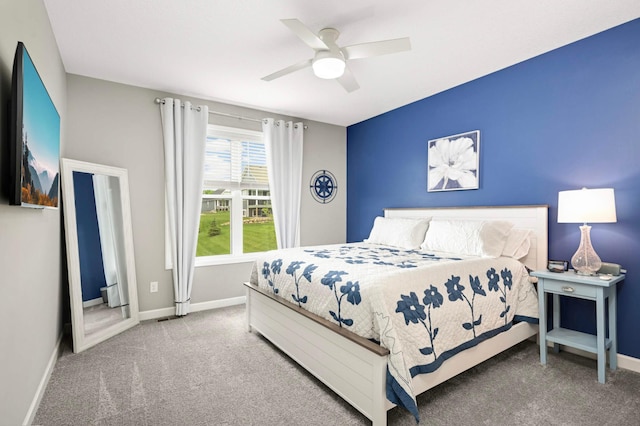 20109 Geneva Trl, Lakeville, MN 55044 - bedroom with carpet flooring, baseboards, and a ceiling fan