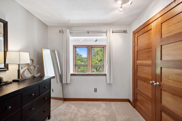 3664 Abbey Way Unit C, Eagan, MN 55123 - bedroom with baseboards, light carpet, and a textured ceiling