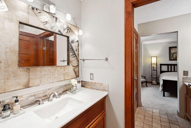 3664 Abbey Way Unit C, Eagan, MN 55123 - bathroom featuring vanity, backsplash, and connected bathroom